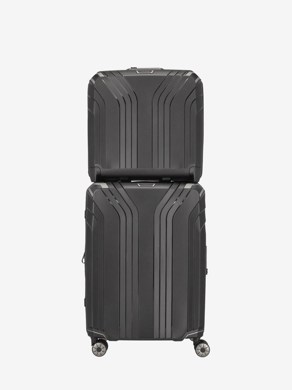 Travelite Fekete Travelite Elvaa 2w Business kerekes bőrönd