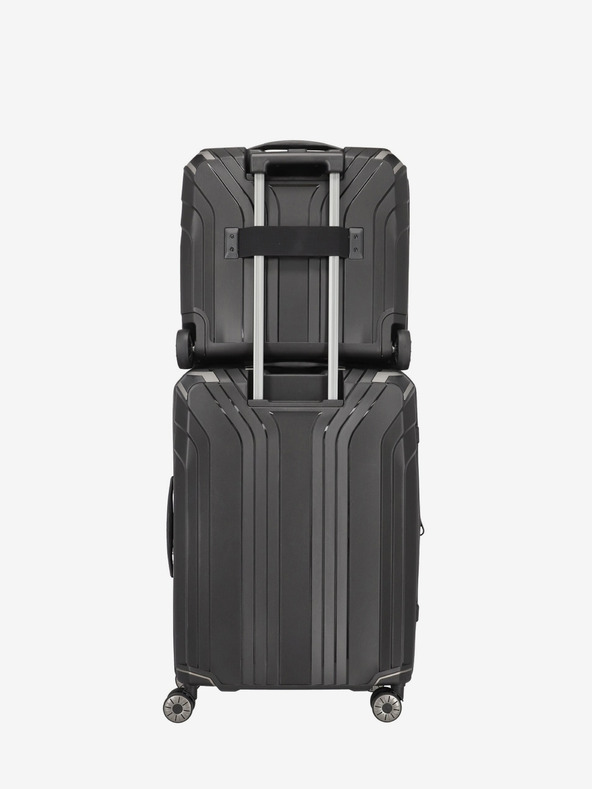 Travelite Fekete Travelite Elvaa 2w Business kerekes bőrönd