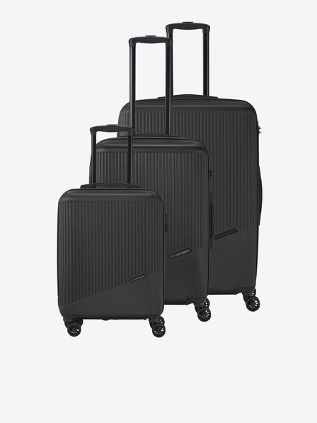 Travelite Travelite Bali S,M,L utazóbőrönd szett, fekete