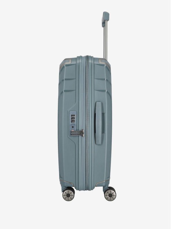 Travelite Három darabos Travelite Elvaa 4w S,M,L utazóbőrönd készlet szürkéskék színben