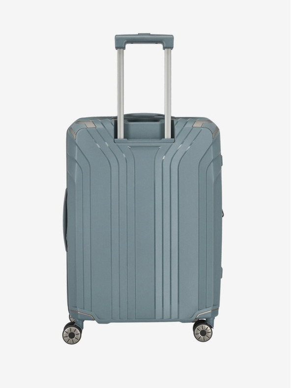 Travelite Három darabos Travelite Elvaa 4w S,M,L utazóbőrönd készlet szürkéskék színben