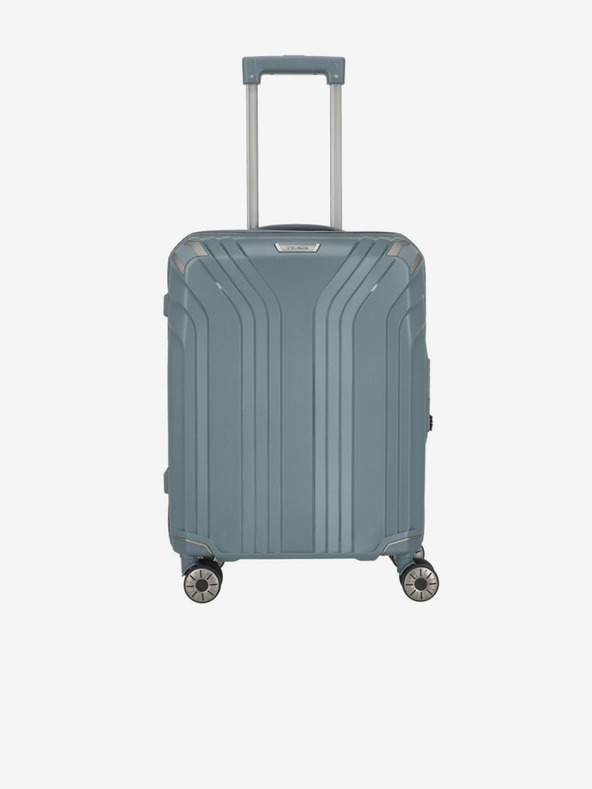 Travelite Három darabos Travelite Elvaa 4w S,M,L utazóbőrönd készlet szürkéskék színben