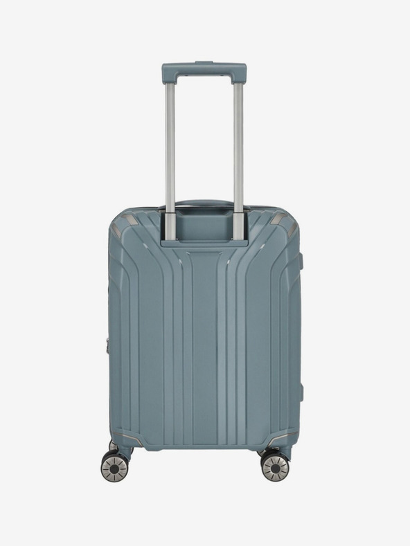 Travelite Három darabos Travelite Elvaa 4w S,M,L utazóbőrönd készlet szürkéskék színben