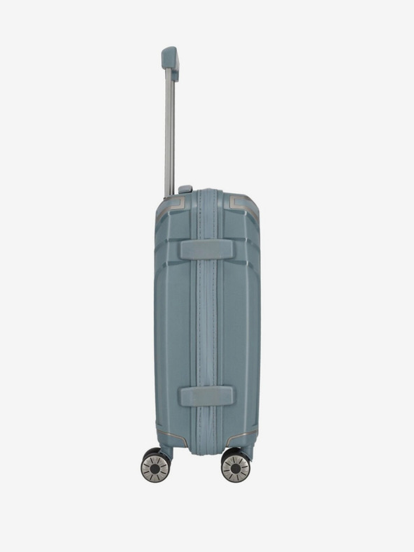 Travelite Három darabos Travelite Elvaa 4w S,M,L utazóbőrönd készlet szürkéskék színben