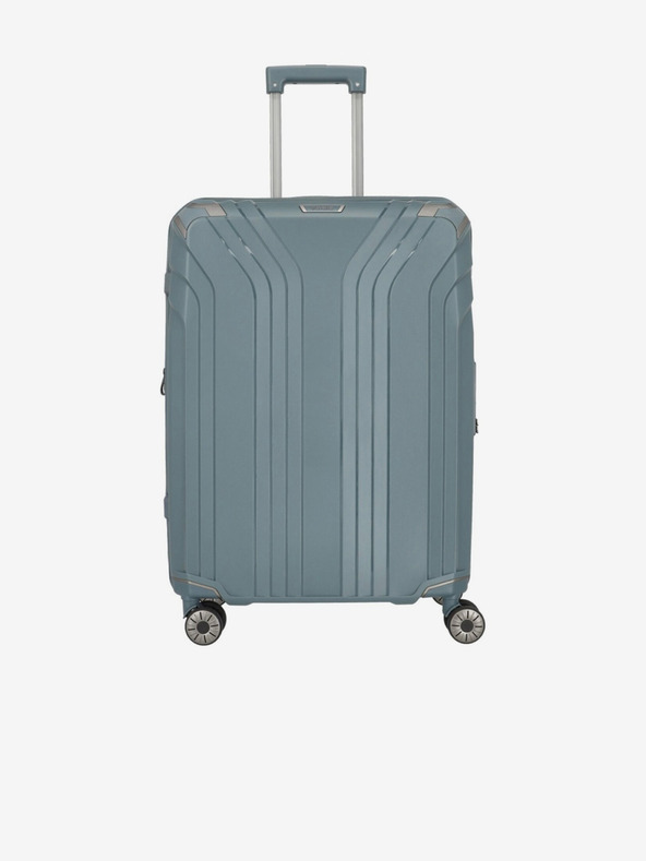 Travelite Három darabos Travelite Elvaa 4w S,M,L utazóbőrönd készlet szürkéskék színben