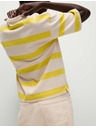 Marks & Spencer Csíkos, tiszta pamut póló Marks & Spencer sárga