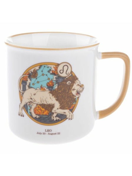 Casa de Engel Porcelán bögre, Állatöv - Oroszlán, 460ml, 6/36