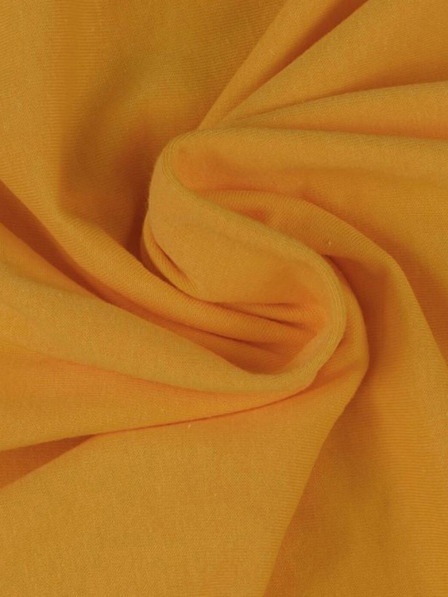 Kvalitex Jersey egyszemélyes lepedő 140x200cm mélysárga