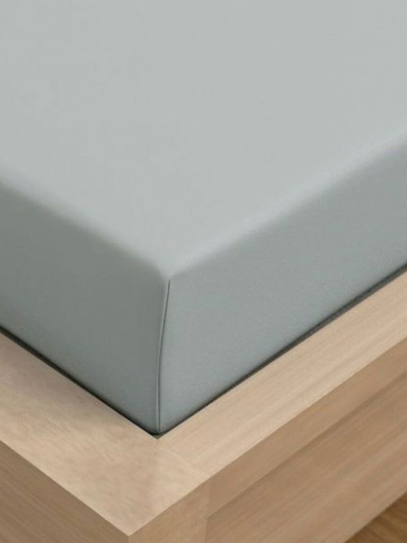 Kvalitex Jersey lepedő lycrával 120x200cm világosszürke Kvalitex