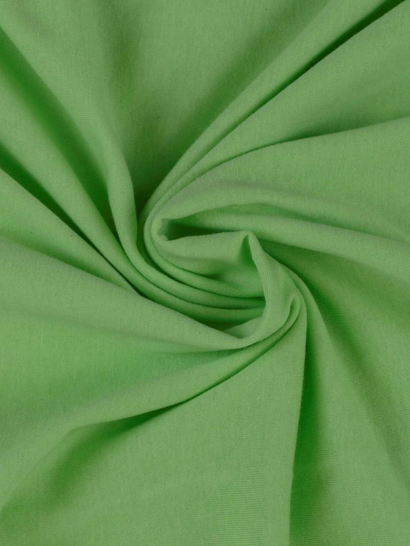 Kvalitex Jersey egyszemélyes lepedő 90x200cm világoszöld Kvalitex