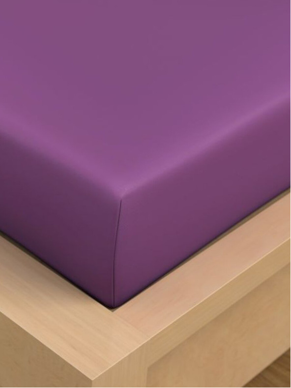 Kvalitex Pamut lepedő 90x200cm lila Kvalitex