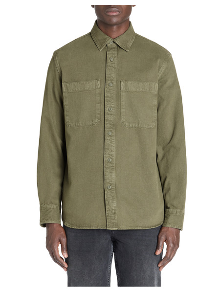 Celio Khaki színű férfi póló Celio Lanime