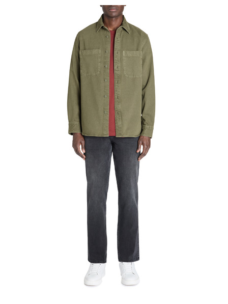 Celio Khaki színű férfi póló Celio Lanime
