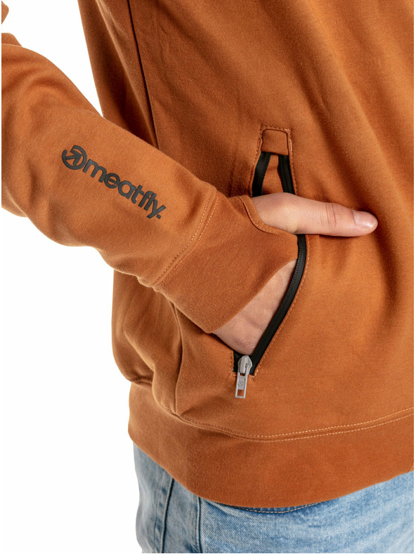 Meatfly Meatfly férfi technikai pulóver Lightyear Brown Sugar | Barna | Méret