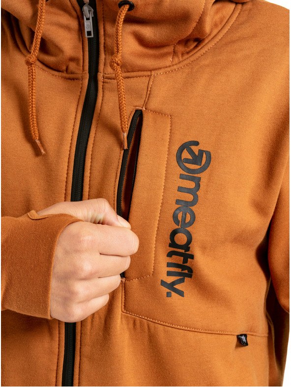 Meatfly Meatfly férfi technikai pulóver Lightyear Brown Sugar | Barna | Méret