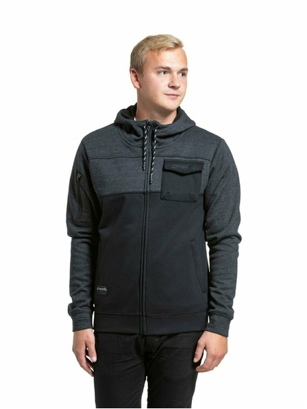 Meatfly Meatfly férfi technikai pulóver Josh Heather Black | Fekete | Méret