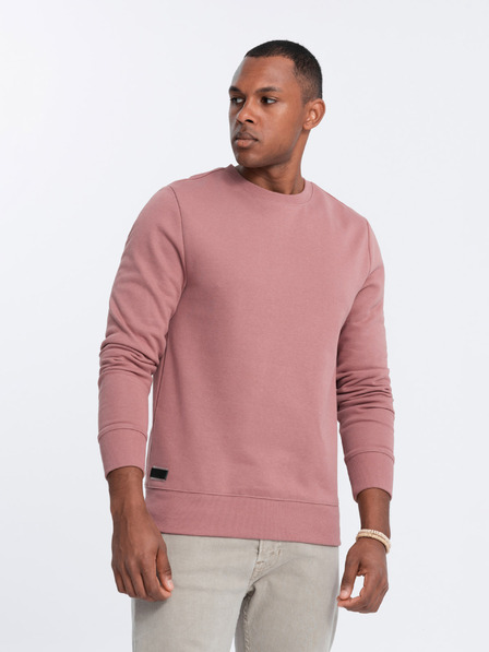 Ombre Clothing Férfi pamut BASIC pulóver Ombre Clothing