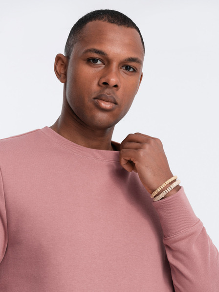 Ombre Clothing Férfi pamut BASIC pulóver Ombre Clothing