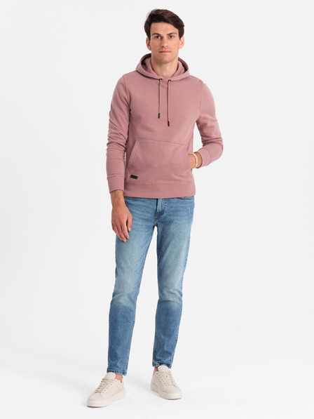 Ombre Clothing Férfi pamut BASIC kapucnis pulóver Ombre Clothing