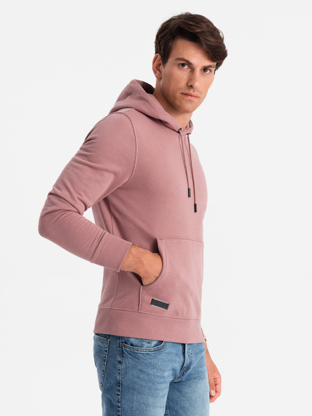 Ombre Clothing Férfi pamut BASIC kapucnis pulóver Ombre Clothing