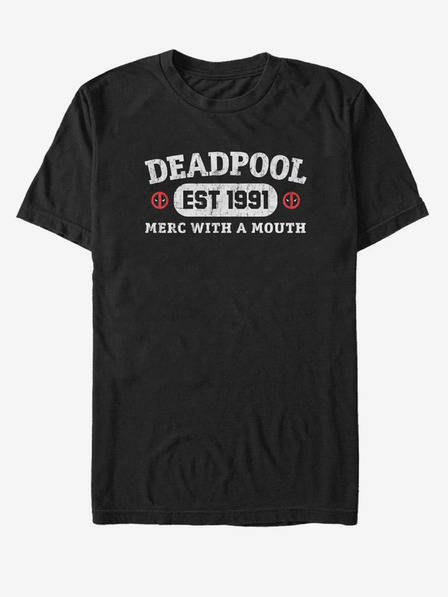 ZOOT.Fan Fekete uniszex Marvel Athletic Merc póló