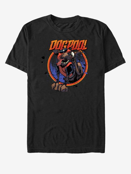ZOOT.Fan Fekete unisex póló Marvel Doggypool