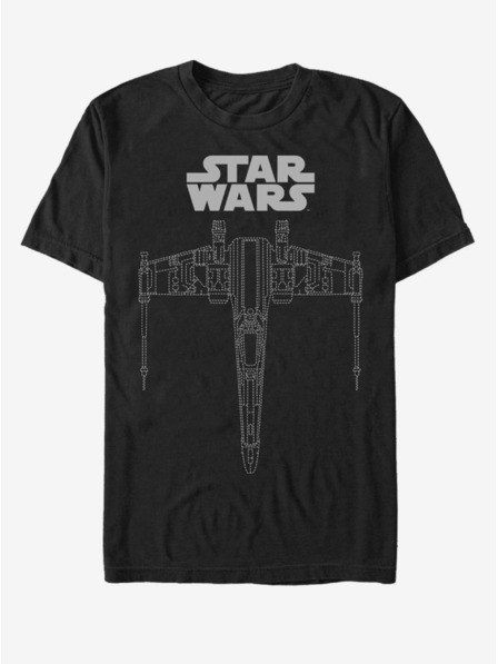 ZOOT.Fan Fekete Férfi Star Wars X-wing Dash póló