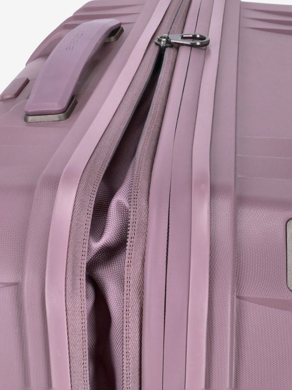 Travelite Rózsaszín női Travelite Elvaa 4w M Rosé bőrönd