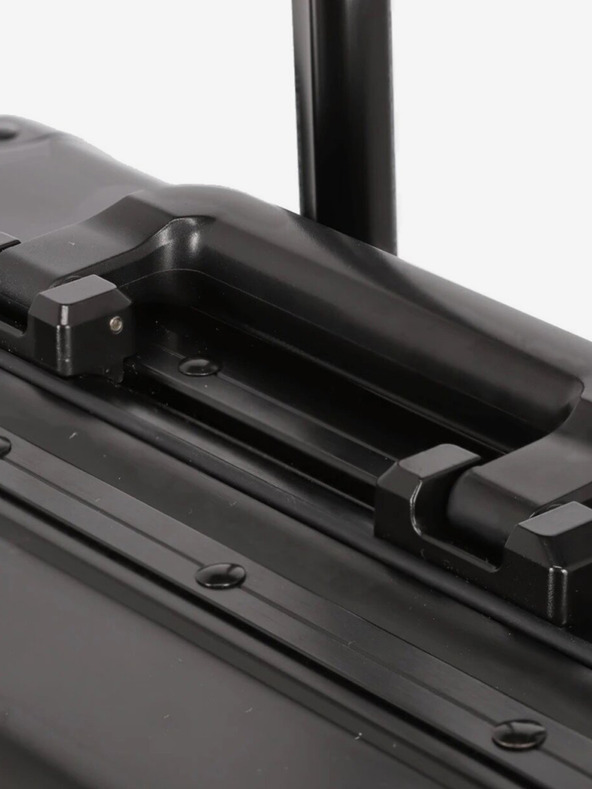 Travelite Fekete Travelite Next 4w S bőrönd elülső zsebben