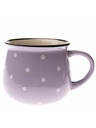 Casa de Engel Kerámia bögre - lila pöttyökkel, 770ml, 6/24