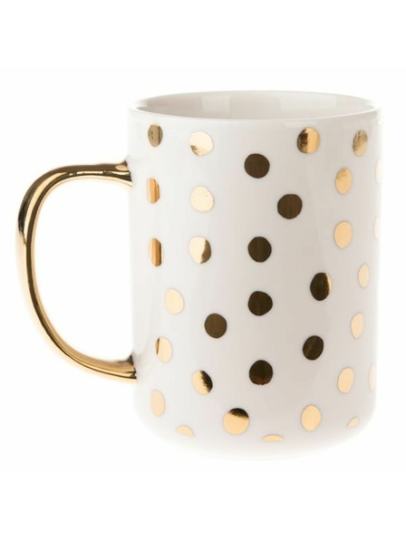 Casa de Engel Porcelán bögre arany fül, 425ml, 12/36