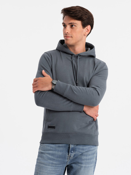 Ombre Clothing Férfi pamut kapucnis pulóver BASIC Ombre Clothing