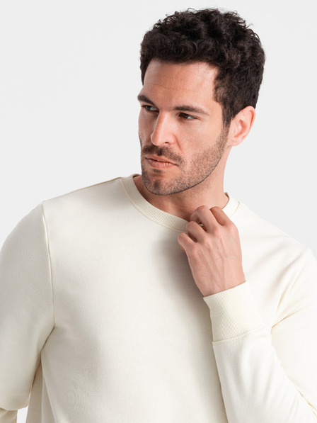 Ombre Clothing Férfi pamut BASIC pulóver Ombre Clothing
