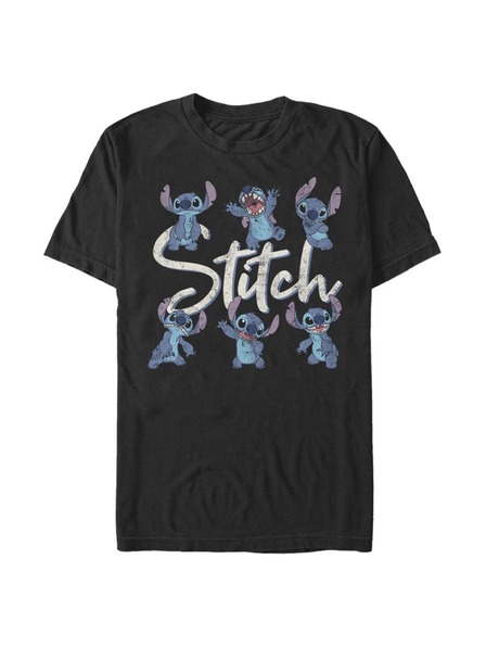 ZOOT.Fan Fekete férfi Disney STITCH POSES póló
