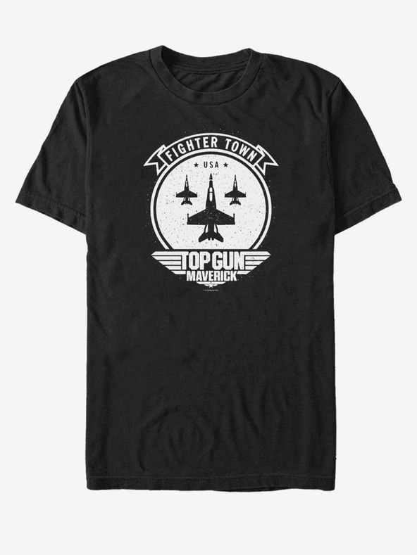 ZOOT.Fan Fekete uniszex Paramount Fighter Town Solid póló