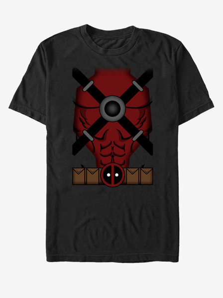 ZOOT.Fan Fekete unisex póló Marvel Deadpool jelmez