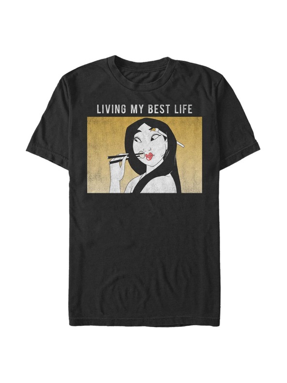 ZOOT.Fan Fekete Férfi Disney Mulan Meme póló