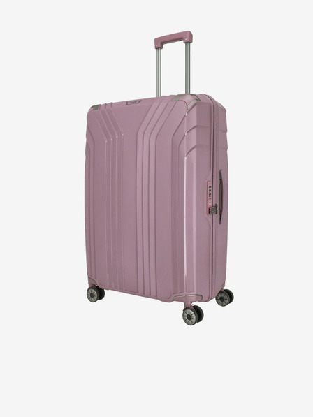 Travelite Rózsaszín Női Travelite Elvaa 4w L Rosé bőrönd