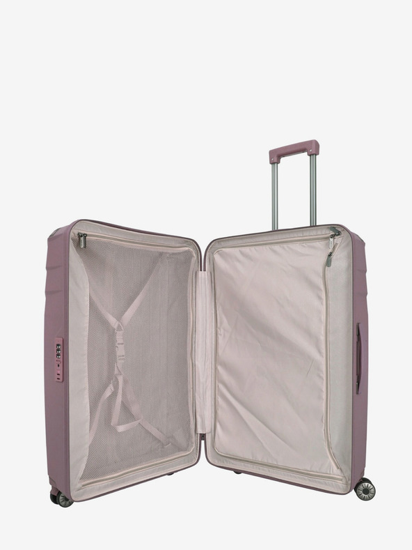 Travelite Rózsaszín Női Travelite Elvaa 4w L Rosé bőrönd