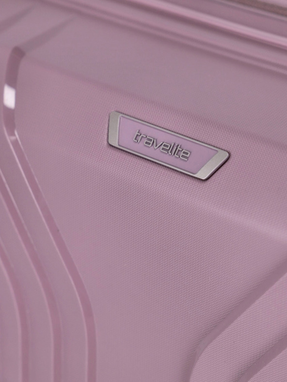 Travelite Rózsaszín Női Travelite Elvaa 4w L Rosé bőrönd