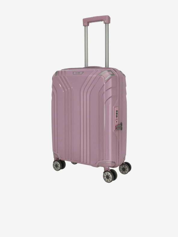 Travelite Rózsaszín női Travelite Elvaa 4w S Rosé bőrönd
