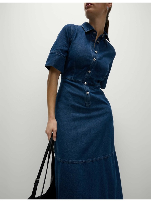 Marks & Spencer Farmer ingruha elöl gombos Marks & Spencer sötétkék