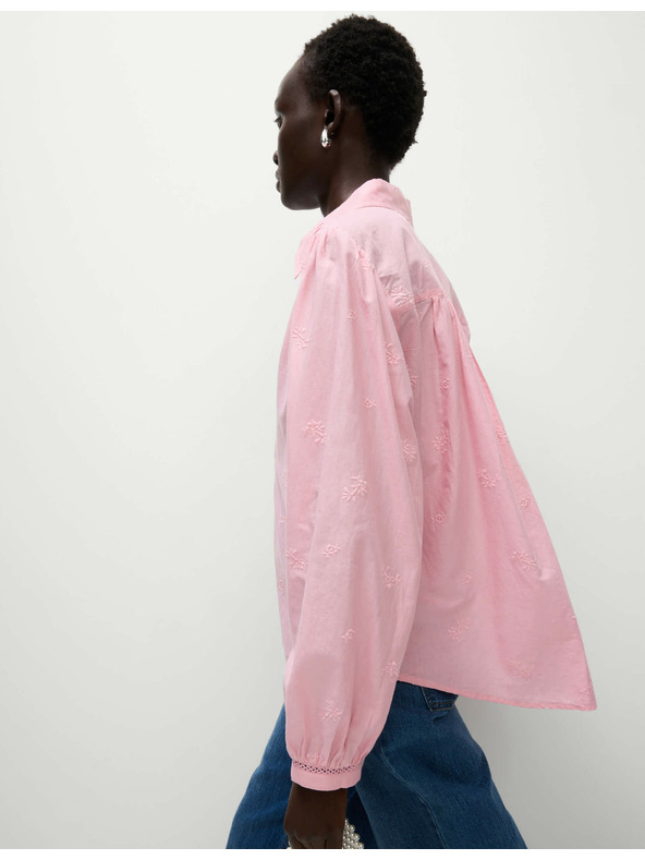 Marks & Spencer Hímzett western ing tiszta pamutból Marks & Spencer rózsaszín