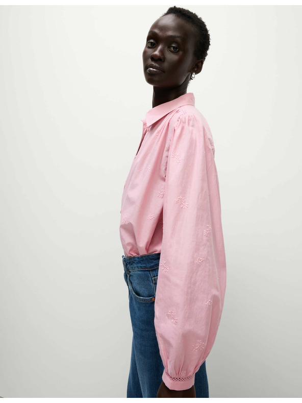 Marks & Spencer Hímzett western ing tiszta pamutból Marks & Spencer rózsaszín