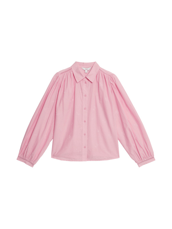 Marks & Spencer Hímzett western ing tiszta pamutból Marks & Spencer rózsaszín