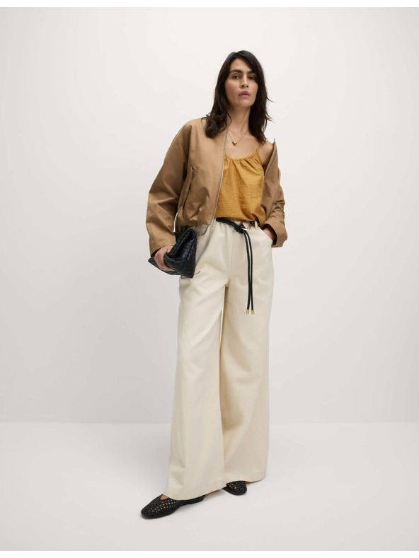 Marks & Spencer Kami felső V-nyakkal és magas lyocell-tartalommal Marks & Spencer sárga