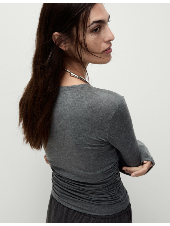 Marks & Spencer Nyakig dekoltált felső Marks & Spencer szürke