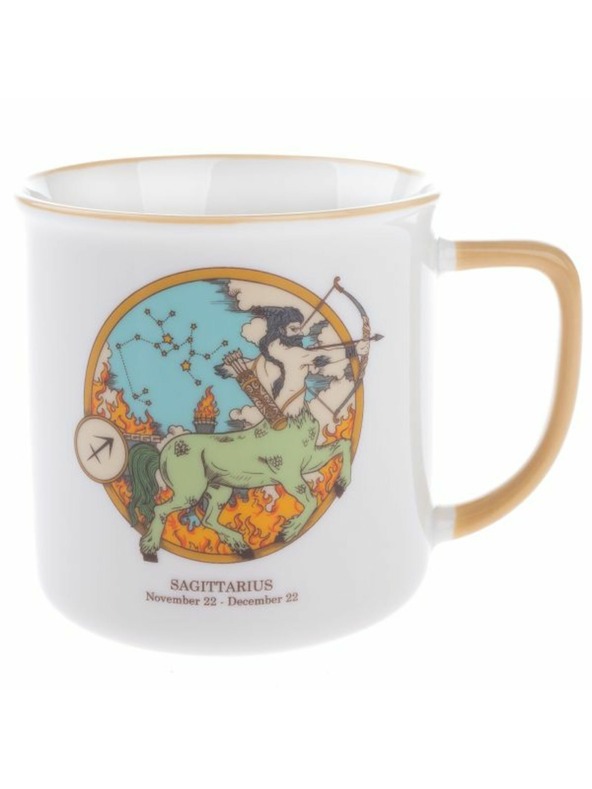 Casa de Engel Porcelán bögre, Állatöv - Nyilas, 460ml, 6/36