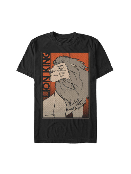 ZOOT.Fan Fekete Férfi Disney képregénykirály póló