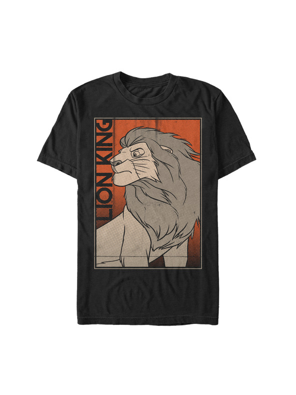 ZOOT.Fan Fekete Férfi Disney képregénykirály póló